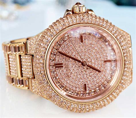 do michael kors watches have real diamonds|michael kors white diamond watch.